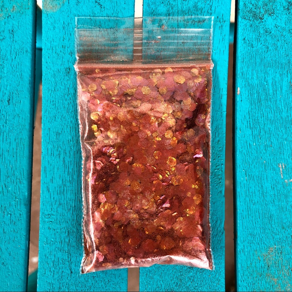 Fire opal chunky glitter